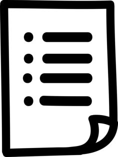 List Paper Hand Drawn Symbol Sketch Style Svg Vector, Free Vectors File